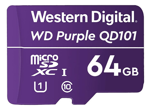 Memoria Micro Sd Western Digital Purple 64gb Sc Qd101