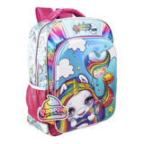 Mochila Niña Primaria Poopsie 100% Original Unicornio 161868