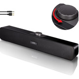 Mini Soundbar Som Potente Smart Tv Pc Notebook P2 6w 38cm