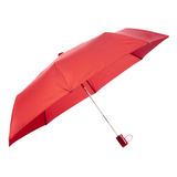 Guarda-chuva Mini Automático Cabo Reto Fazzoletti 584 Cor Vermelho Cedro