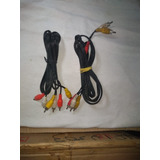 3x Cabo Com 3 Rca Tipo Av 1,5m 3 Cor Branco Amarelo Vermelho