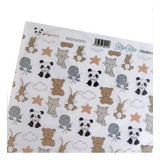 Scrapbooking Vellum Impreso - Peluches - Pequeño Panda