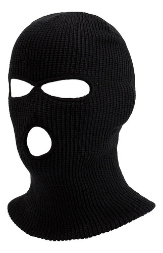 Pasamontañas Táctico Capucha Balaclava Negro Calidez