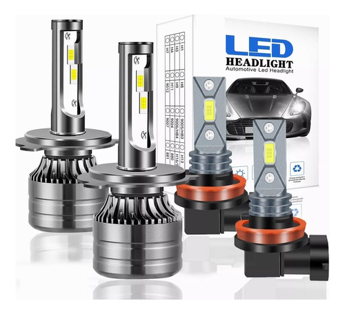 Delanteros Kit Faros Led H4 H11 Luz Alta Y Baja Canbus Csp