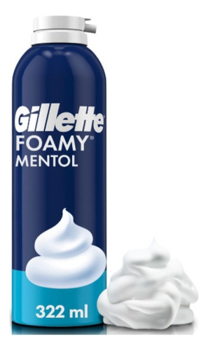 Espuma De Afeitar Foamy Gillette Mentol X 312 Gms Pack X 6