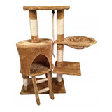 Mueble Ó Arbol Rascador Para Gatos 96cm Escalera Y Hamaca 