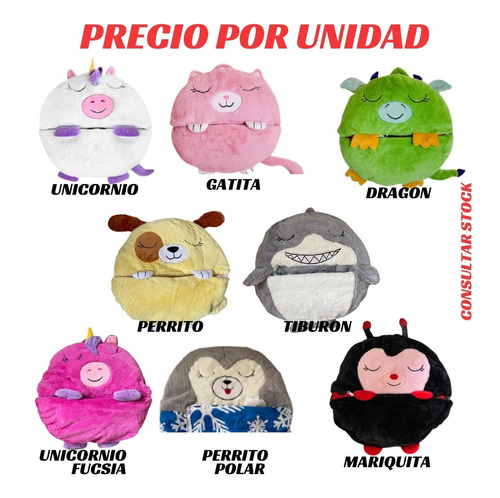 Bolsa De Dormir Happy 3 En 1 Almohada Peluche Teoytino Sm