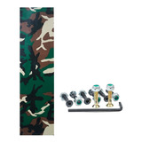 Lixa De Skate Emborrachada Jessup Camuflada + Parafusos