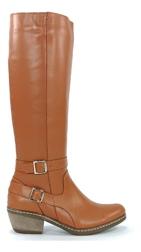 Botas Caña Alta Texanas Mujer Cuero Vacuno Taco 5 Hot Rimini