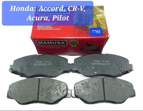 Pastillas De Frenos 7795=7844 Accord, Acura, Cr-v, Pilot Foto 4