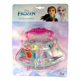 Maquillaje Infantil Set En Carterita Sombras Y Labial Frozen