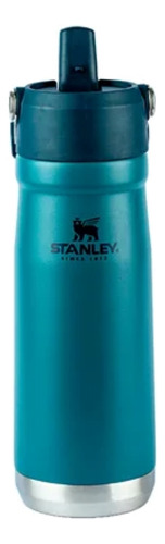 Garrafa Stanley Térmica Flip Straw Em Inox 651ml Azul Lagoon