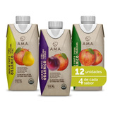 Pack 12 Jugos - Mix Jugos De Fruta Orgánico  330cc