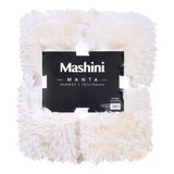 Manta Shaggy Mashini 127x152cm Blanco