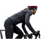 Kit Ciclista Termico Mujer Calza + Camiseta Larga Devil Dog