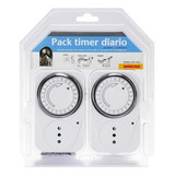 Temporizador Eléctrico Pack 2 Timer Diario House Safe