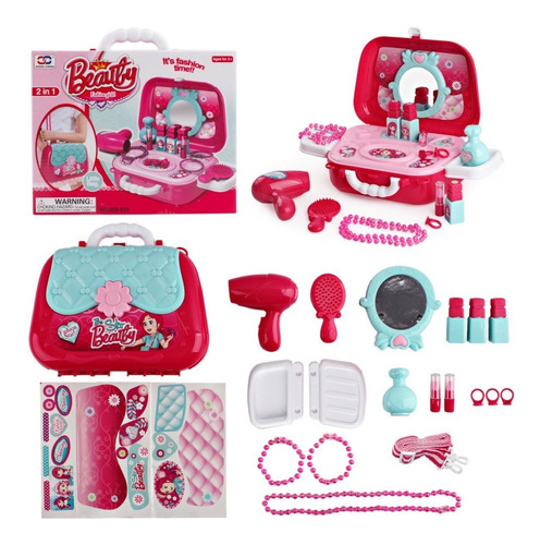 Set Maquillaje  Lonchera Maleta Juguete Niña Niño  Portatil 