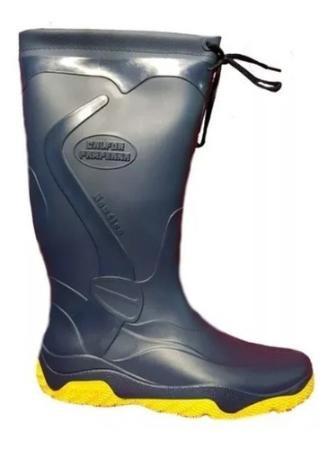 Botas De Lluvia Náutica Marine Calfor Pampeana Cuello Cordon