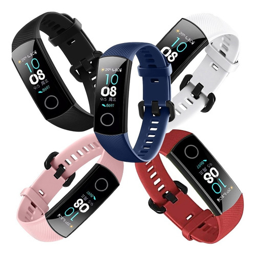 Pack 5 Correas Para Huawei Honor Band 4 Band 5 Banda Silicon