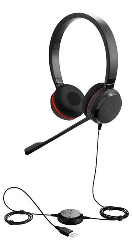 Jabra Headset Con Micróno Evolve 30 Ii Uc Stereo, Alámbrico