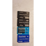 Lote De Cartões De Memória. Memory Stick  Sandisk E Sony 