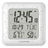 Kadams Reloj Digital De Baño Con Pantalla Lcd Grande, Reloj