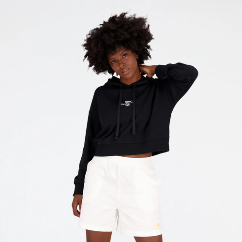 Sudadera New Balance Essentials French Terry Hood Para Mujer