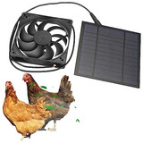 Kit De Ventilador De Escape Con Energía Solar Para Gallinero