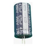 2x Capacitor Eletrolitico 470uf/250v 85° 22x40mm Yageo