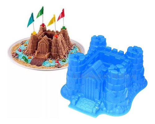 Molde De Silicona Torta, Flan, Gelatina Castillo Medieval 3d