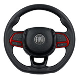 Volante Fiat Argo Vermelho P/ Palio Com O Cubo S/ Comandos