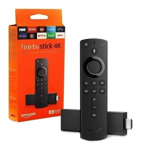 Amazon Fire Tv Stick 4k 8gb Preto Com 1.5gb De Memória Ram