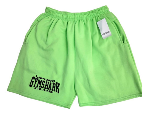 Short Corto Caballero Gym Shark Fit Sport Con Bolsas Negro