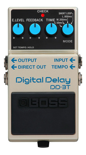 Pedal De Efecto Boss Digital Delay Dd-3t  Blanco