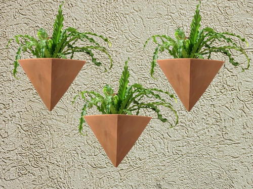 3 Maceta Colgante Jardinera De Pared Triangular Para Pintar