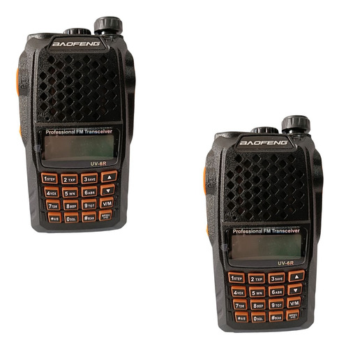 Kit 2 Frente Para Radio Comunicador Baofeng Uv6r Walktalk+nf