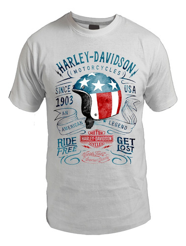 Harley Davidson Remera / Moto / Logo / Todos Los Talles 