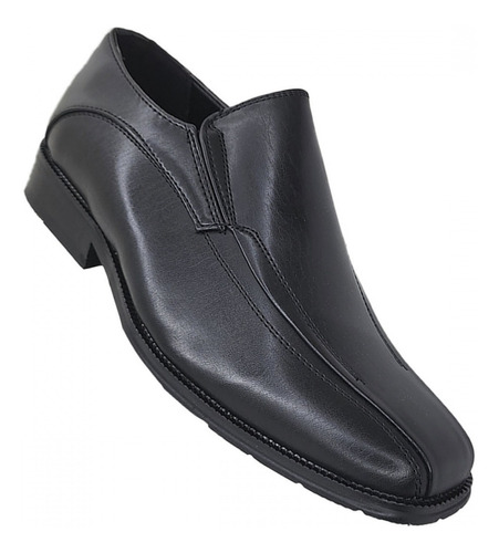 Zapato Formal De Vestir Sin Cordon Adolecentes Negro 3217