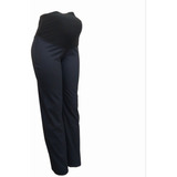 Pantalon Maternal, Corte Recto, Color Azul Marino