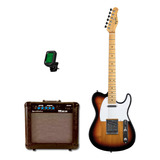 Guitarra Tagima Tw-55 Tw 55 Sb Kit Com Amp E Afin Oferta