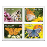 2016 Insectos- Mariposas - Rumania (sellos) Mint