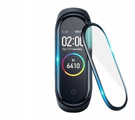 Película Para Xiaomi Mi Band 4 Nano Gel 5d Cobre Tela Toda