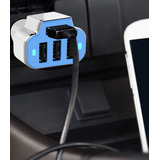 Aduro Adaptador Usb De Cargador De Coche De 4 Puertos, Carga