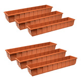 Macetas De Plastico Rectangular 36 Pulgadas Paquete De 6 Un