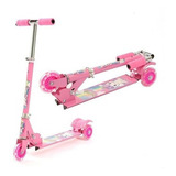 Patineta Scooter-niña-rosa-plegable-aluminio-económica !!!!