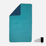 Toalla Azul Verde Microfibra Doble Cara Xg 110x175cm Nabaiji