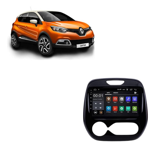 Radio Android Renault Captur Duster 2015+ Carplay Oled 4k