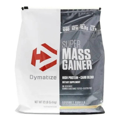 Suplemento en polvo Dymatize Carbohidratos de Super Mass Gainer sabor vainilla gourmet x 5.4kg | MercadoLibre
