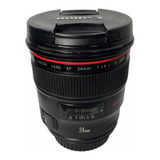 Lente Objetiva Cânon 24 Mm F 1.4 L Ii Usm Seminova Impecavel