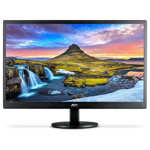 Monitor Led Aoc 22 Polegadas  Vga Mostruário - Base E Cabos